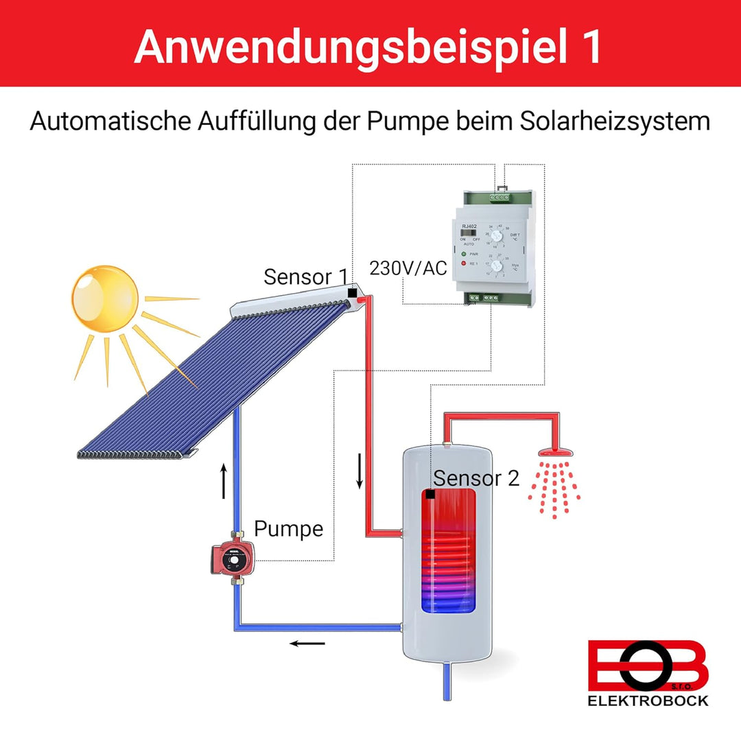 Elektrobock Temperatur Differenzschalter, RJ402
