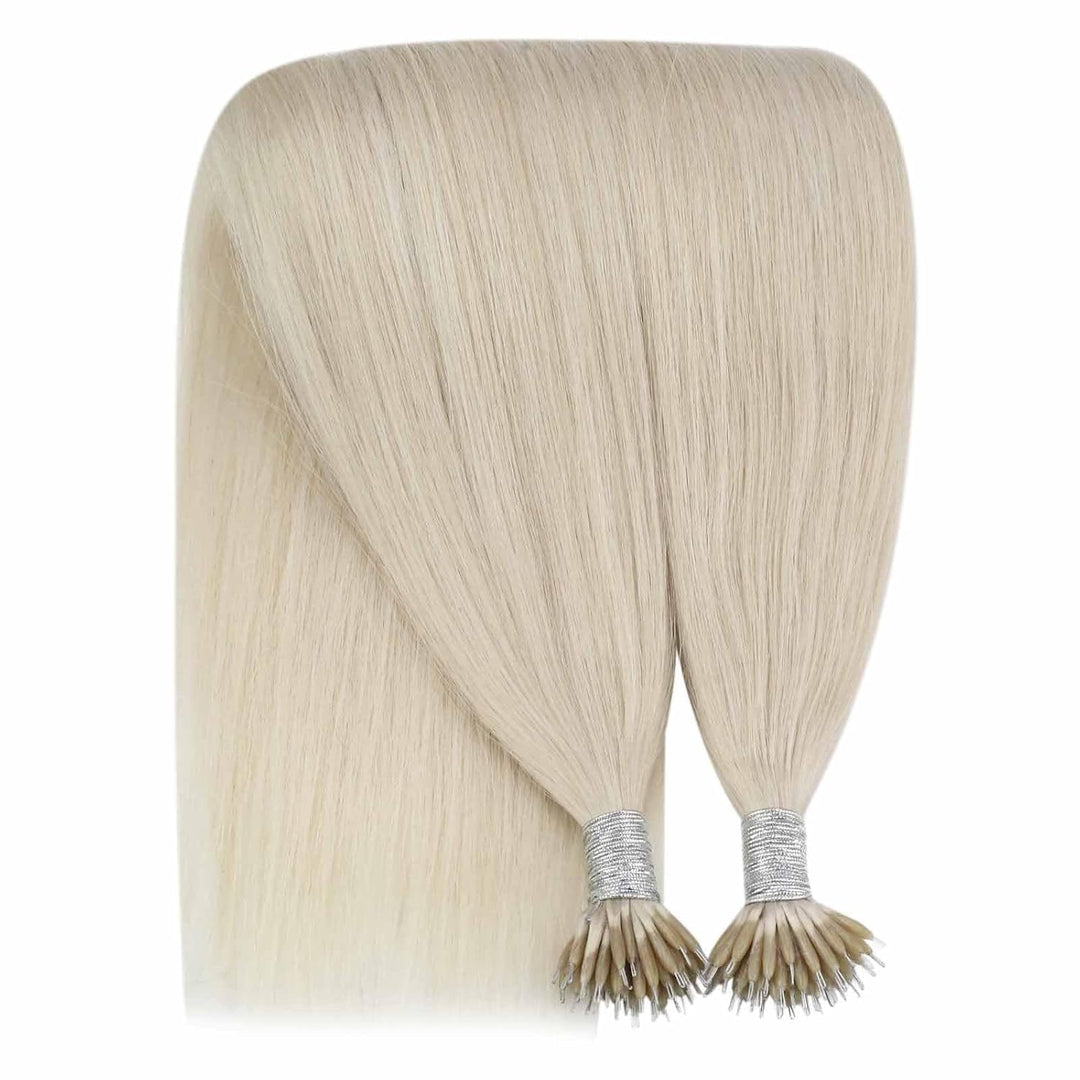 YoungSee Nanoring Extensions Echthaar Blond 60 cm Nanoring Extensions Blond Extensions Echthaar Nano