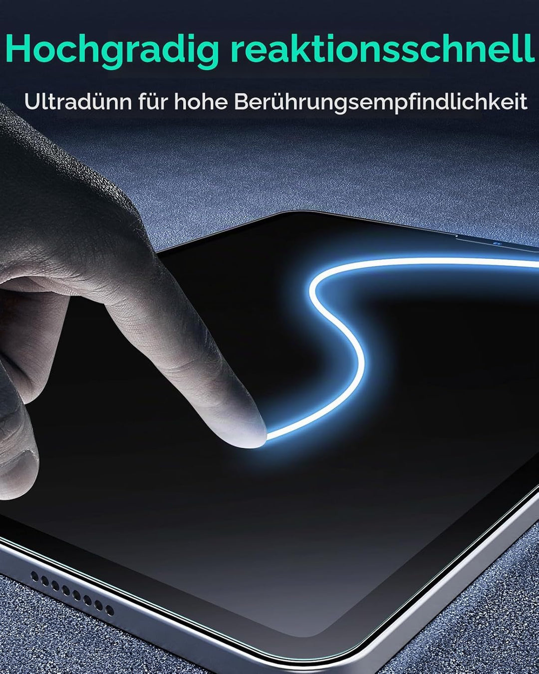 ESR Schutzfolie für iPad Pro 11 Zoll (2022/2021/2020/2018) und iPad Air 5/4 (2022/2020), Gehärtete G