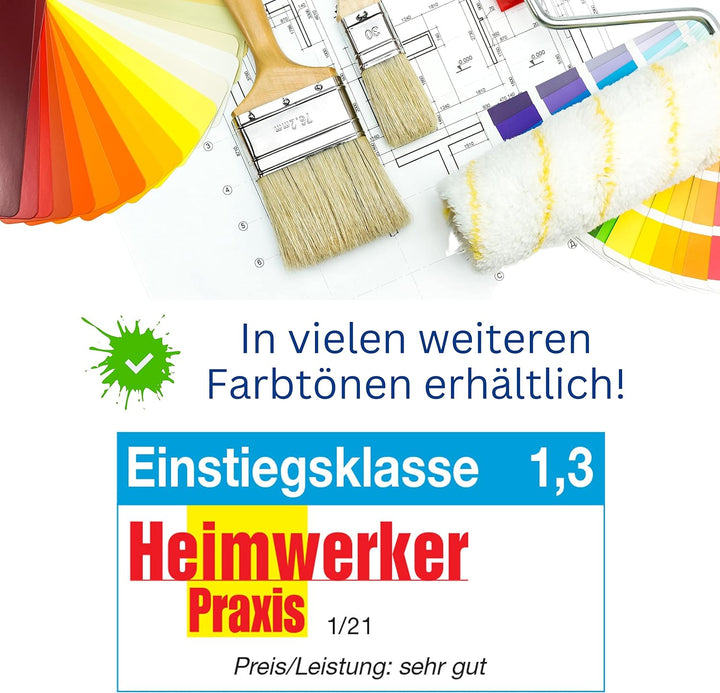 derendo Schneeweiss ultra wandfarbe weiss höchste deckkraft 10l weisse wandfarbe ausbessern wand str