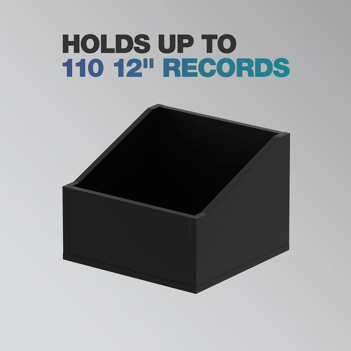 Glorious Record Box advanced black 110 - bis zu 110 Platten im 12''-Format, optisch abgestimmt, Lief