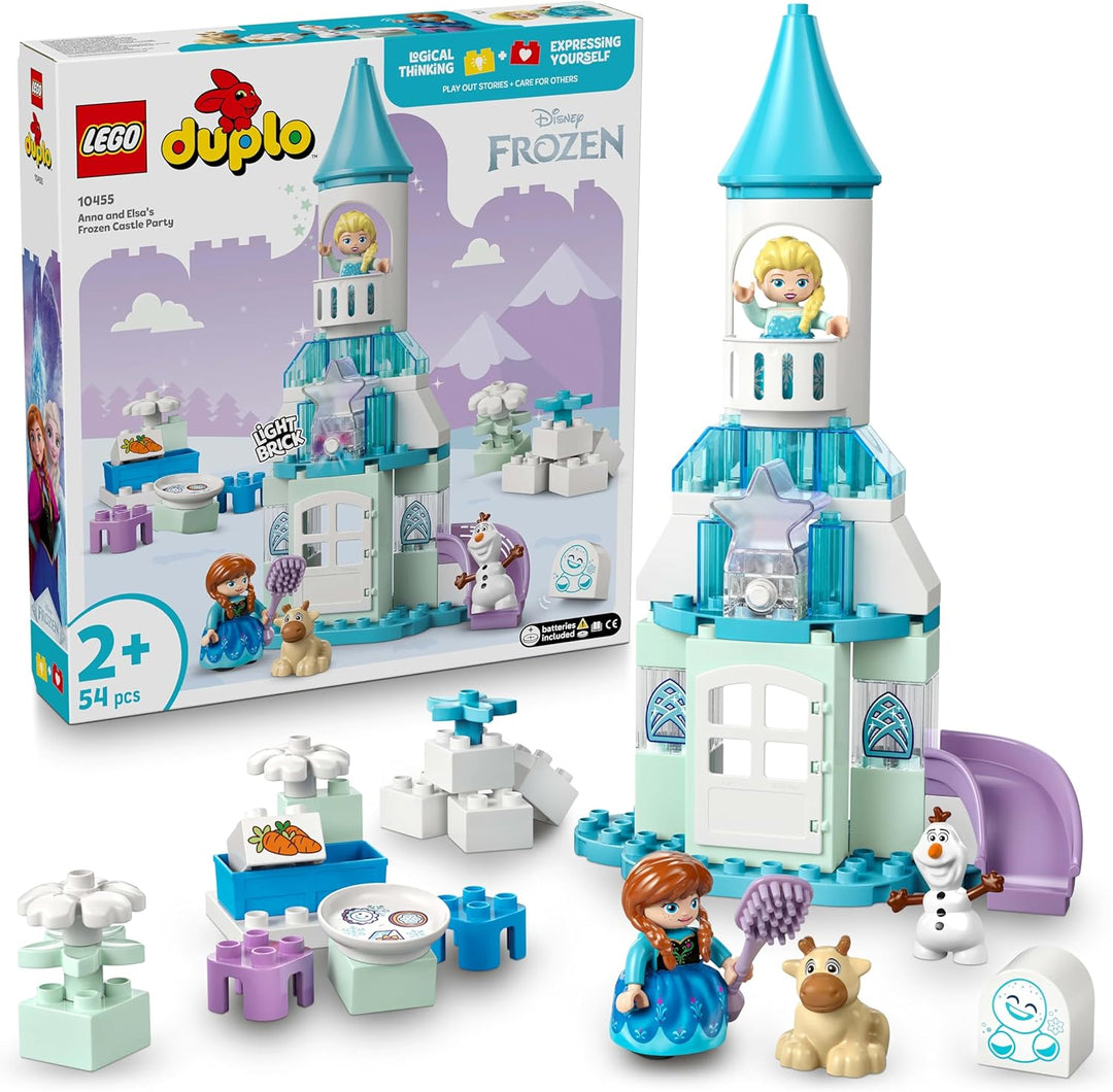 LEGO DUPLO │ Disney Annas und Elsas Party im Eispalast - Frozen Spielzeug mit ELSA Figur, Lichtstein