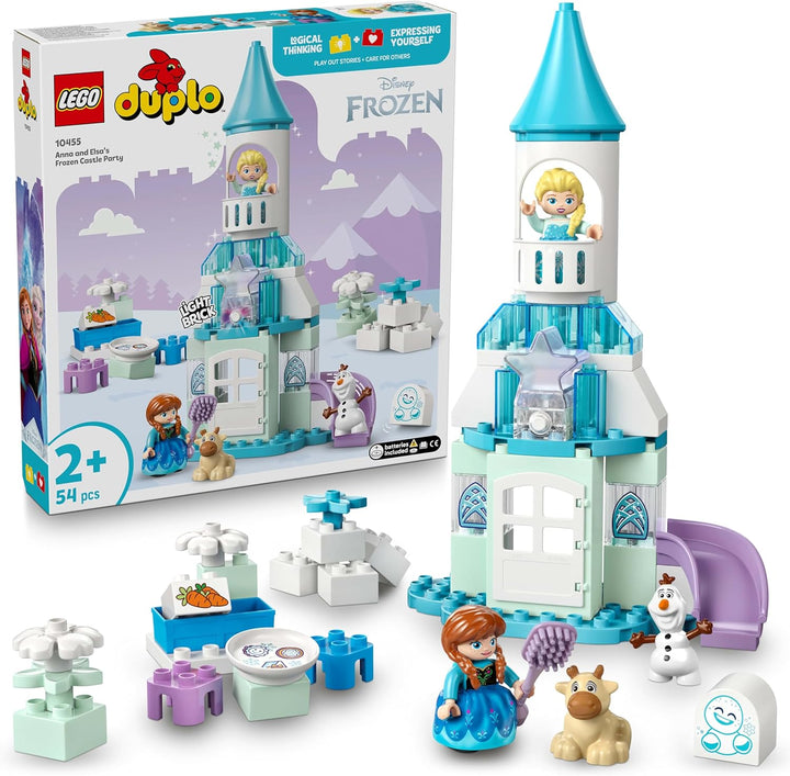 LEGO DUPLO │ Disney Annas und Elsas Party im Eispalast - Frozen Spielzeug mit ELSA Figur, Lichtstein
