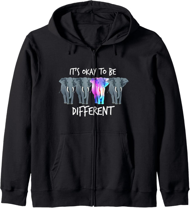 It's Okay To Be Different | Autism Awareness Elephant Kapuzenjacke