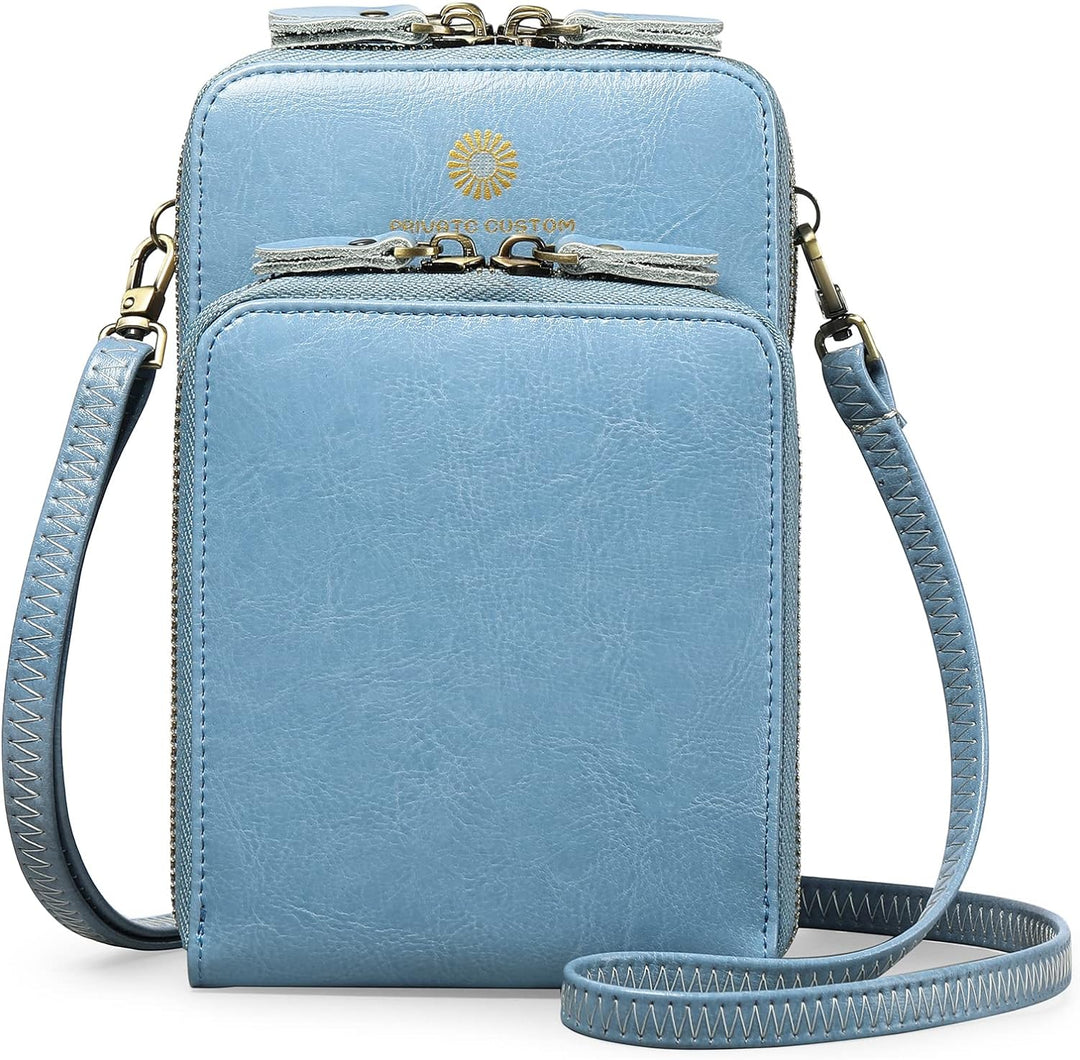 SENDEFN Handytasche zum Umhängen - Handy Umhängetasche Damen Handytasche Leder Handytasche mit Geldb