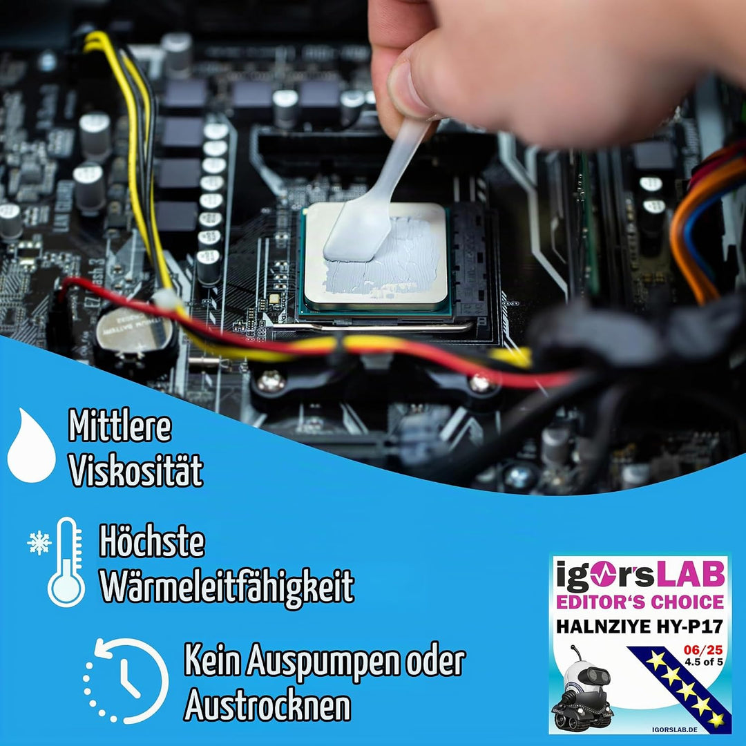 HY-P17 Wärmeleitpaste 2g – Extreme Performance Thermal Paste 17,3 W/mK – Für High-End CPU/GPU, Übert
