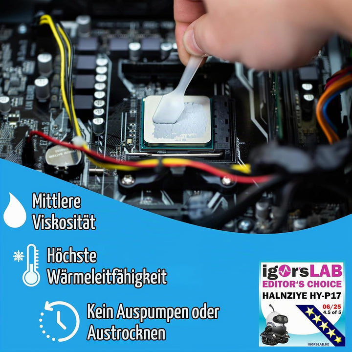 HY-P17 Wärmeleitpaste 2g – Extreme Performance Thermal Paste 17,3 W/mK – Für High-End CPU/GPU, Übert