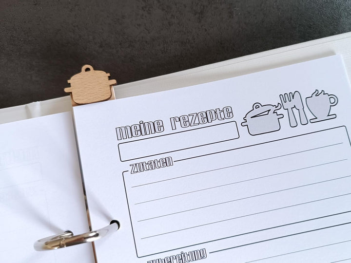 Rezeptordner MIT NAME Ringbuch für Rezepte DINA5