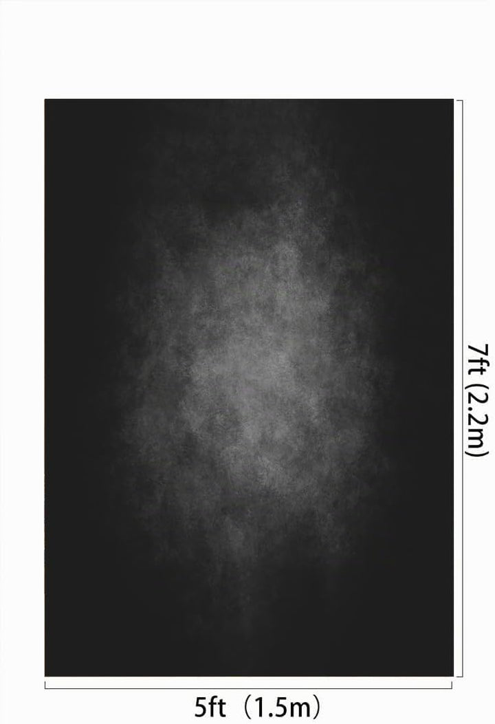 Kate Hintergrund Fotostudio Grau 1,5x2,2m Backdrop Schwarzer Hintergrund Retro Feste Schwarze Fotohi