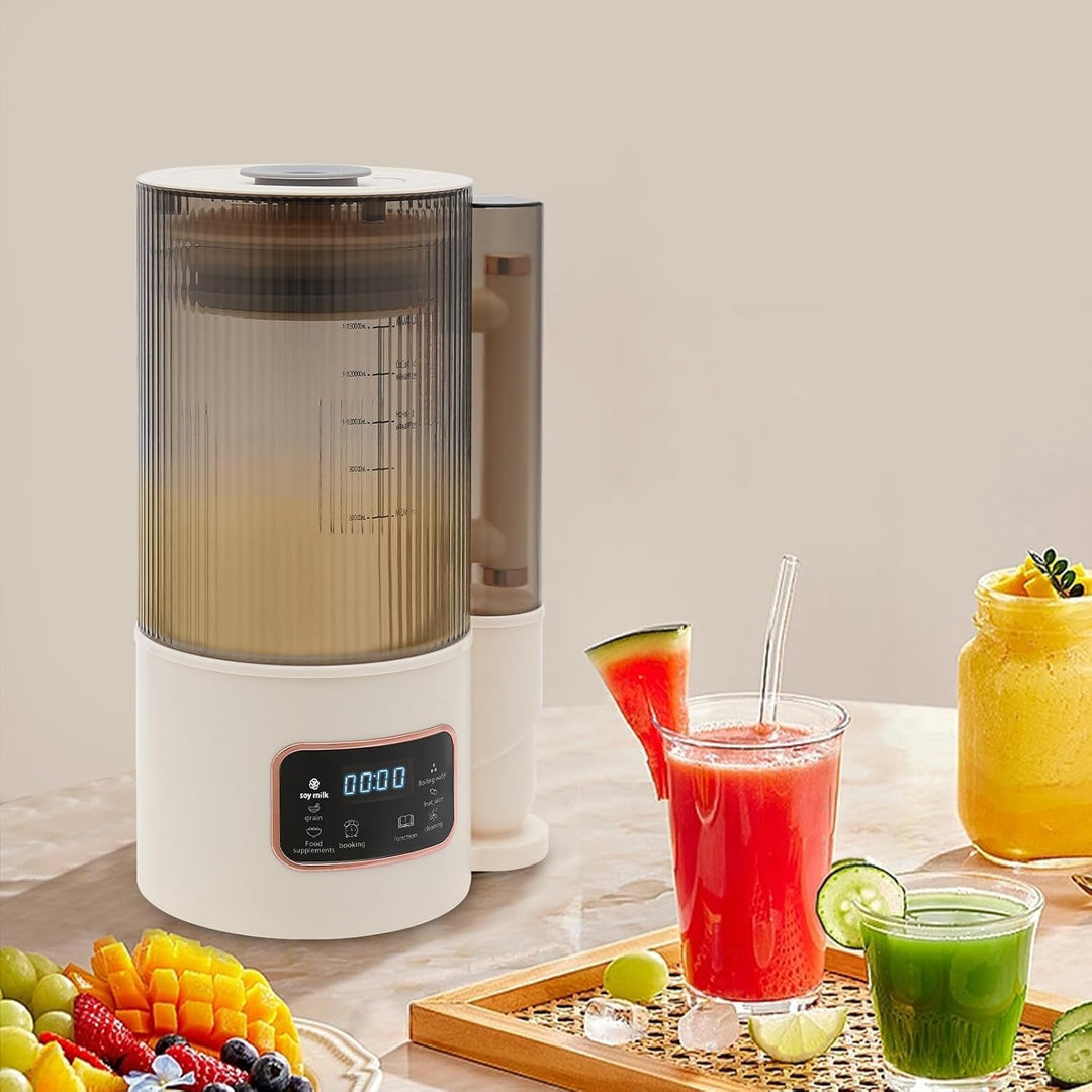 Sojamilch Maschine, 1000ml Entsafter mit LCD-Display, Nuss und Sojamilchbereiter, Hafermilch Maschin