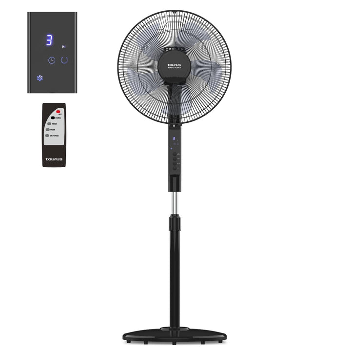 Taurus - Standventilator Boreal 16CR Silence 30W | 12 Stufen | Leise | 3 Modi | 5 Flügel | Oszillier