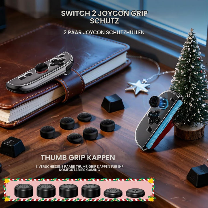 HEYSTOP Switch 2 Tasche für Nintendo Switch 2 Zubehör Set mit Switch 2 Tragetasche, Switch 2 Schutzh