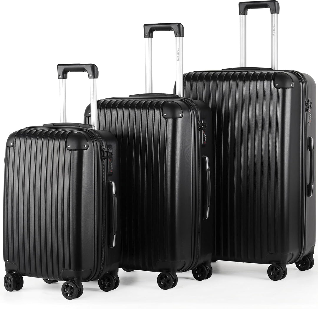 TANTOMI Kofferset 3 teilig hartschale, reisekoffer mit Rollen gross, gepäck-Sets, Koffer & trolleys,