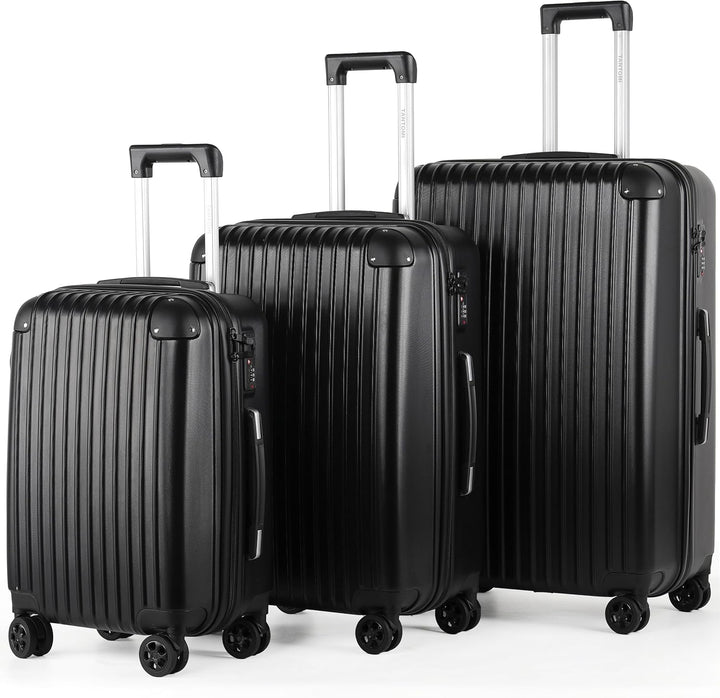 TANTOMI Kofferset 3 teilig hartschale, reisekoffer mit Rollen gross, gepäck-Sets, Koffer & trolleys,