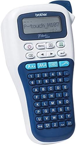 Brother PT-H107B tragbares Etikettiergerät für Zuhause und Büro P-Touch 107B Blu e Bianco, P-touch 1