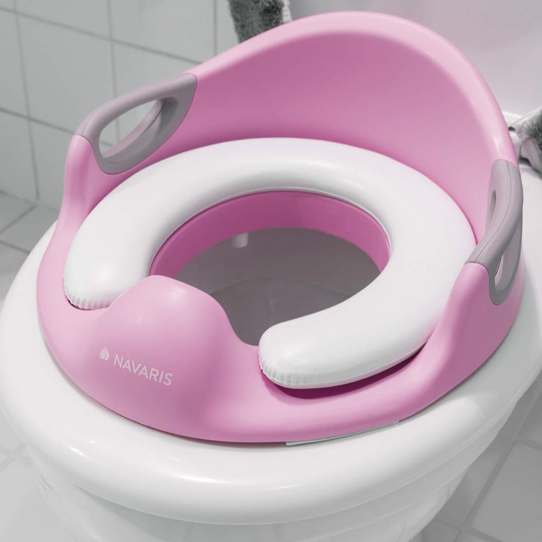Navaris Kinder Toilettensitz WC Aufsatz - 12 Monate bis 7 Jahre - Baby Sitz Anti-Rutsch Polster Kloa