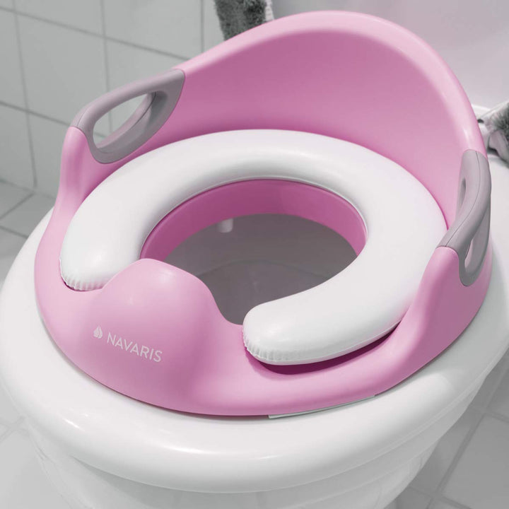 Navaris Kinder Toilettensitz WC Aufsatz - 12 Monate bis 7 Jahre - Baby Sitz Anti-Rutsch Polster Kloa