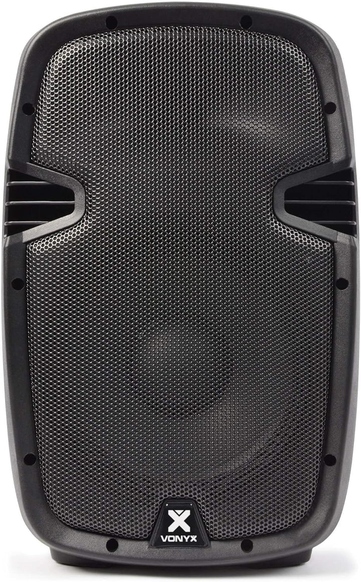 Vonyx SPJ-1000ABT Aktivlautsprecher 400 W mit 10-Zoll-Tieftöner, Bluetooth, MP3-Player und Fernbedie