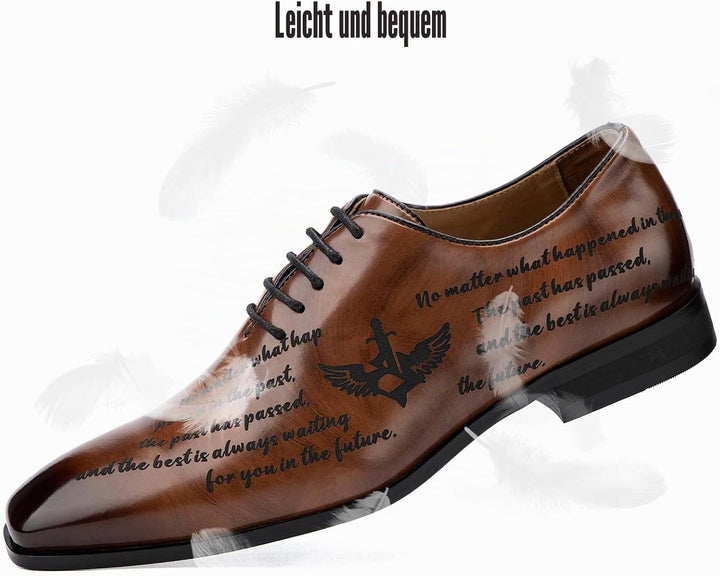 JITAI Mokassins Herren Elegante Schuhe Freizeit Loafer Herren Anzug Schuhe 45 EU Braun 04, 45 EU Bra