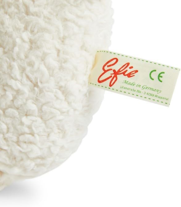 Efie Bio-Spieluhr Eisbär – 100% Baumwollplüsch, Schurwolle-Füllung, mit Filzdetails – GOTS-Zertifizi