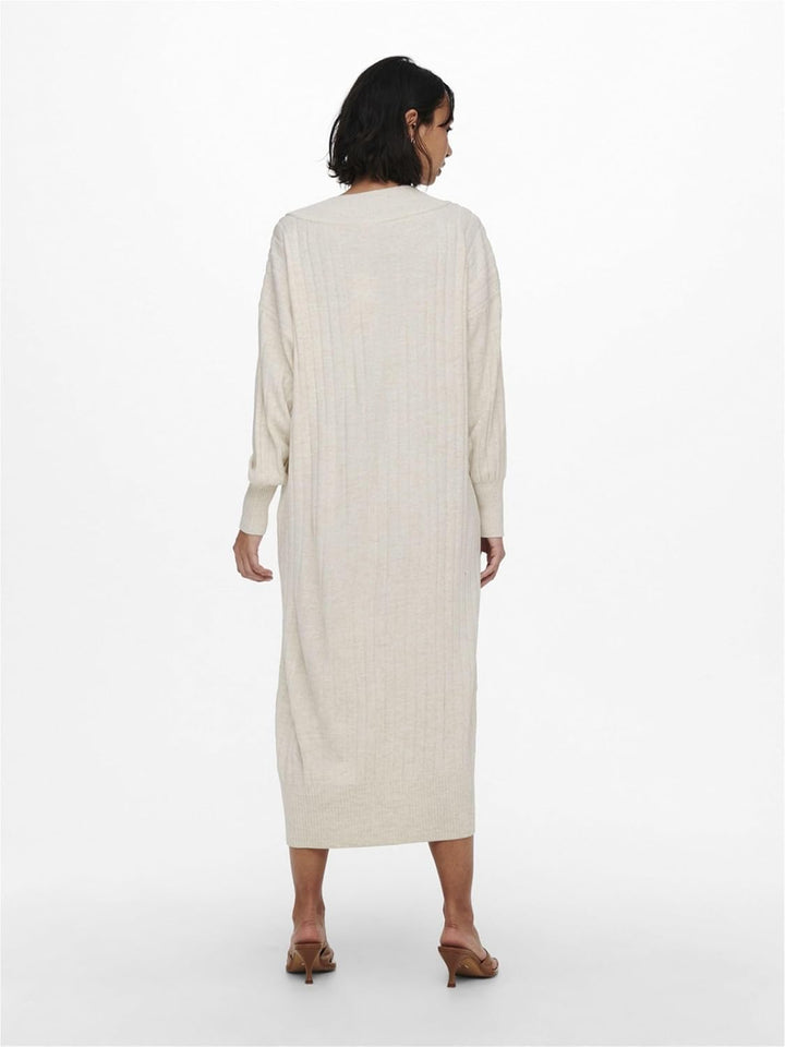 ONLY Female Strickkleid Onlnew Langes Kleid XS Pumice Stone 1, XS Pumice Stone 1