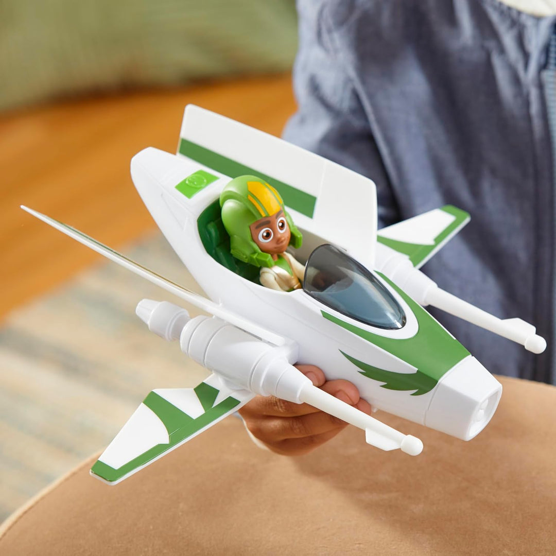 Star Wars F8014 EIGENSCHAFTSFAHRZEUG NORDOSTEN Kai Brightstar Jedi Fahrer, Figur mit Raumschiff, Ska