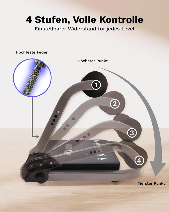 AIRHOP 8-in-1 Smart Core Ab Machine, klappbarer Bauchtrainer & Bauchmuskeltrainer bis 100 kg, Baucht