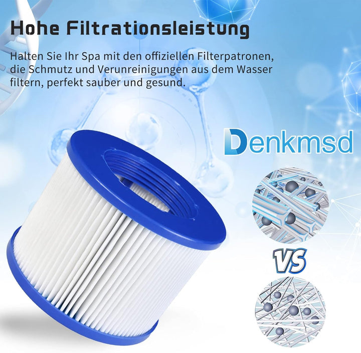 Filter für aufblasbares Spa, Infinite spa filterkartusche für Clever Spa 75 * 100 mm Höhe 75 mm Pool