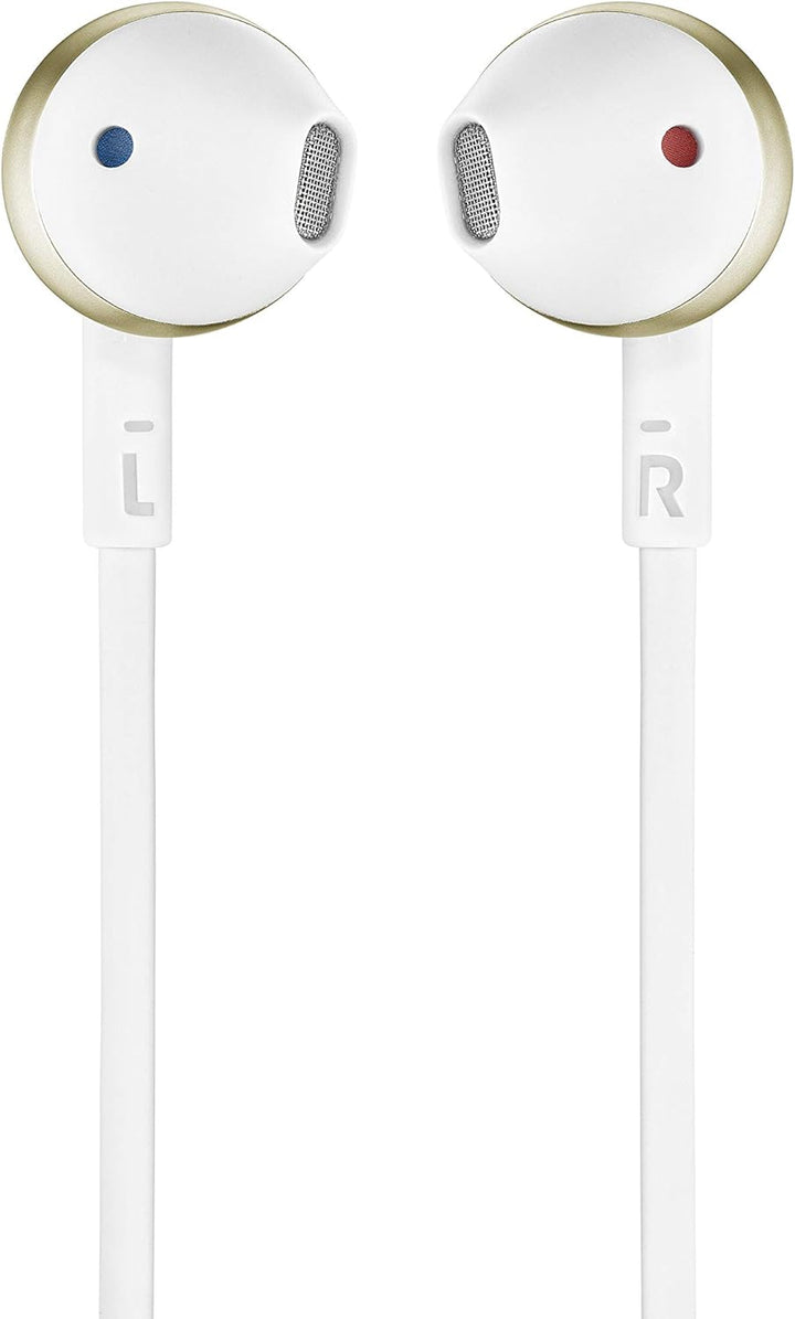 JBL Tune205BT Bluetooth Kopfhörer in Champagner Gold – Wireless Headphones mit 3-Tasten-Fernbedienun