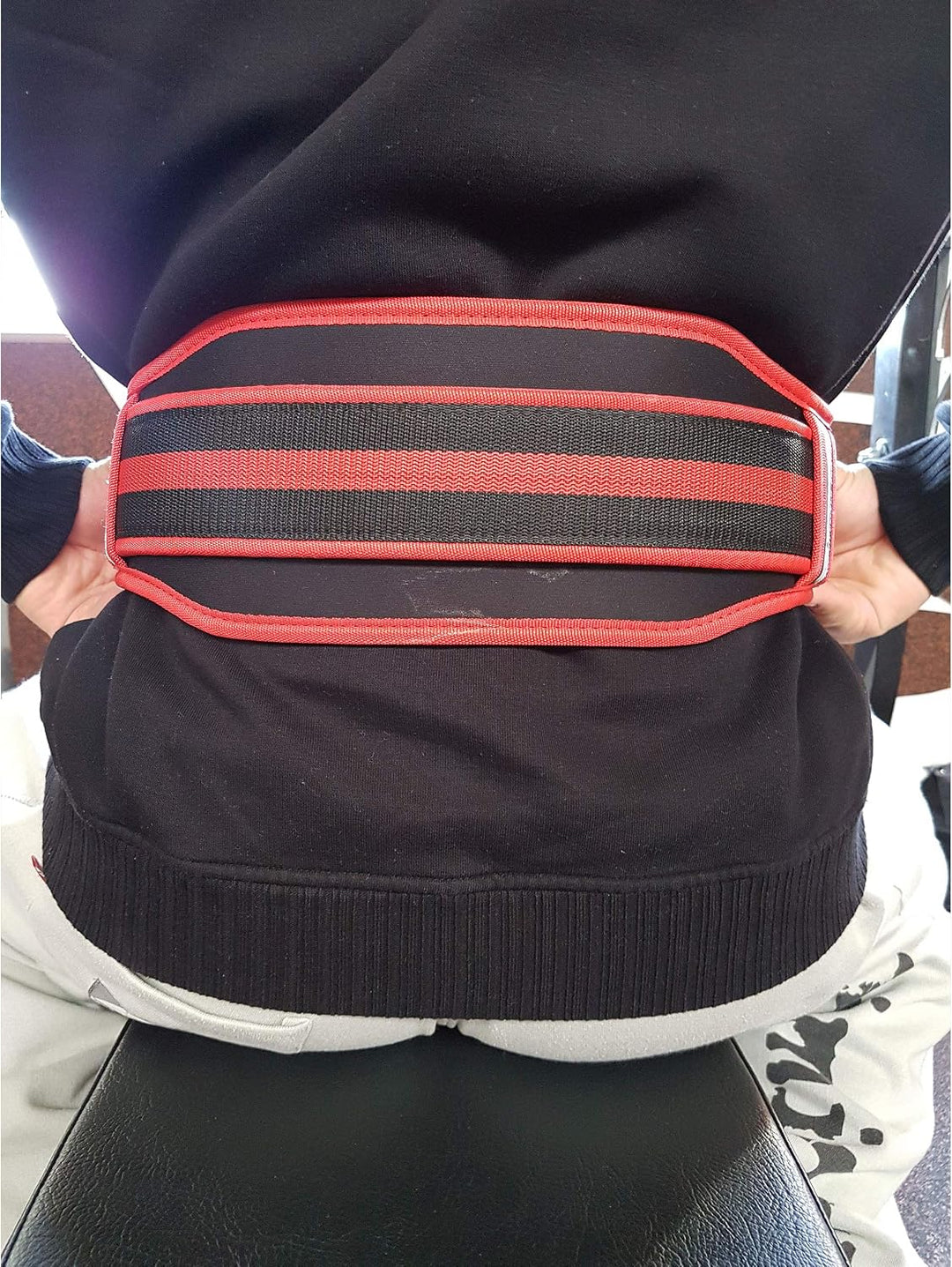 Brachial Gürtel "Lift" rot/schwarz - Trainingsgürtel für Fitness und Bodybuilding Rot / Schwarz L, R