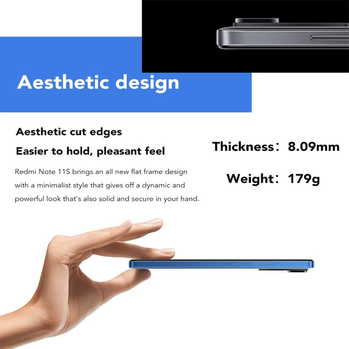Xiaomi Redmi Note 11S Smartphone,6GB RAM 64GB ROM, 6,43 Zoll AMOLED DotDisplay, MediaTek Helio G96 P