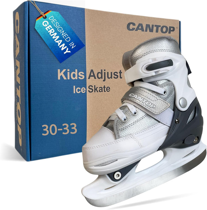 EXPLORER Cantop Schlittschuhe Kinder verstellbar Grössen 30-41 für Jungen, Mädchen und Damen und Her