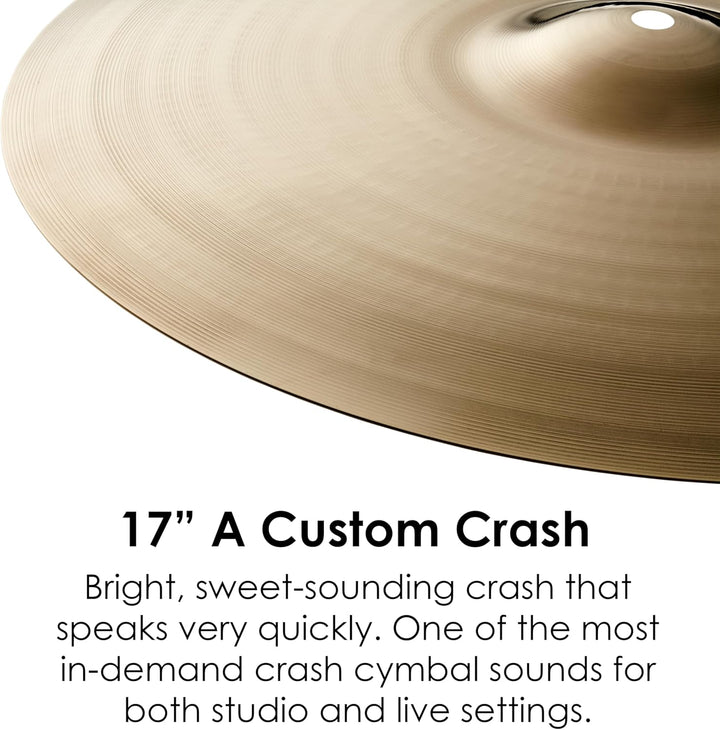 Zildjian A Custom Series - 17" Crash Cymbal - Brilliant finish 17 Zoll, 17 Zoll
