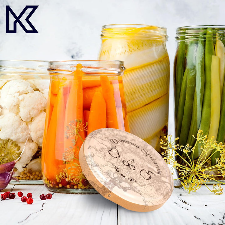 KADAX 10er Set Einmachgläser 200ml TO66, Marmeladengläser Vorratsgläser Mason Jar mit Schraubdeckel,