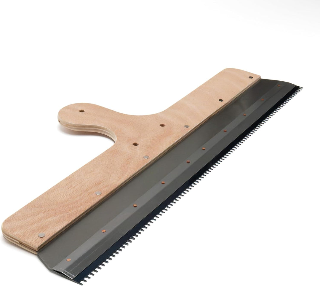 Grossflächenrakel 560mm mit Teleskopstiel Stehrakel Zahnrakel Standrakel Flächenrakel Stehrakel + Te