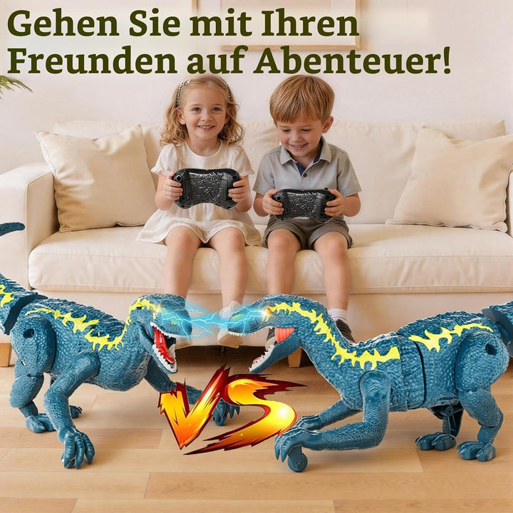 Fernsteuerungs-Dinosaurier für Kinder ab 3, 2,4 GHz RC-Dino mit 3D-Augen &amp; 3 Geräuschen, interaktive
