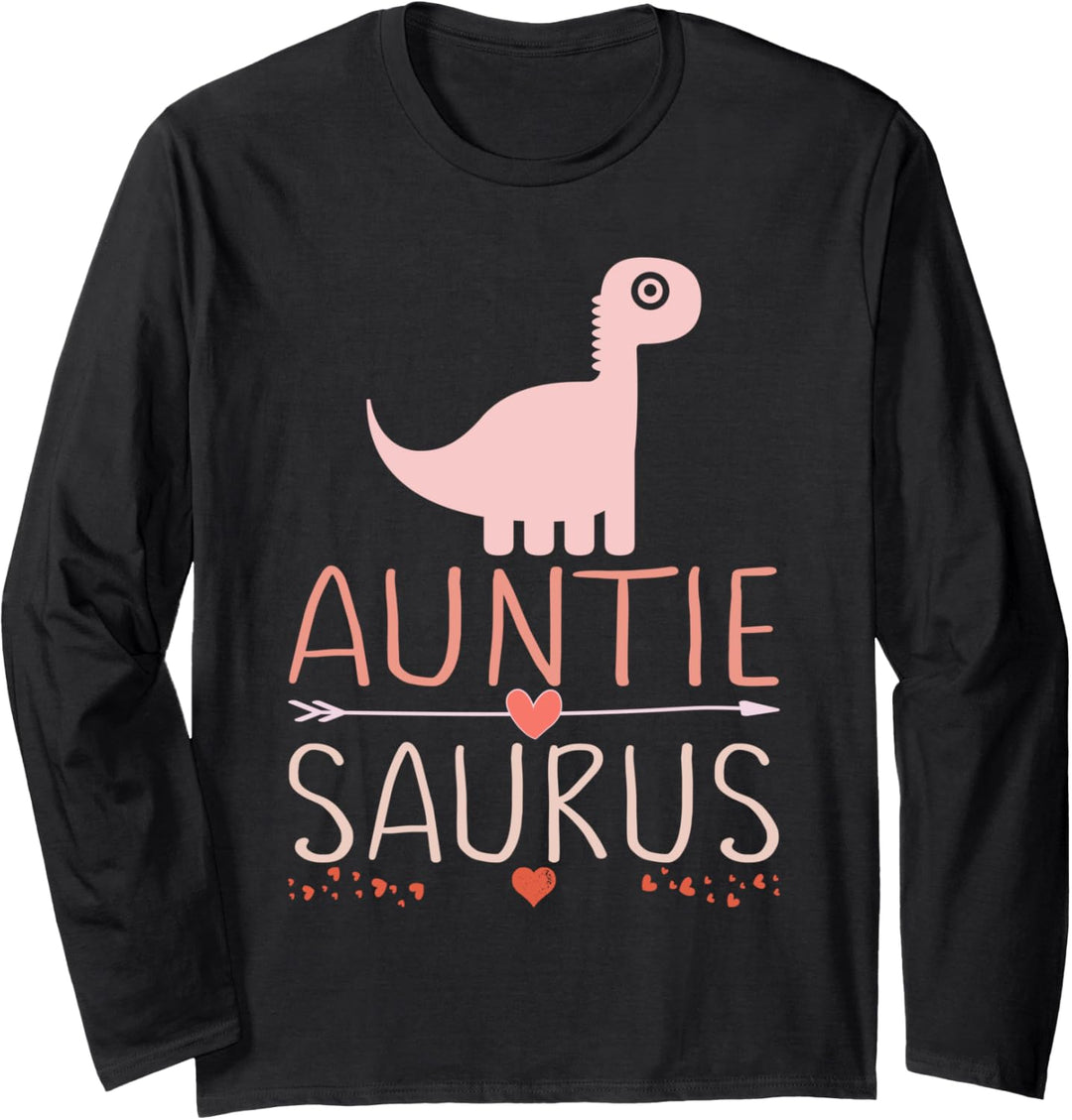Auntie Saurus Rex Dinosaur Aunt Gifts Teen Girls Aunts Women Langarmshirt