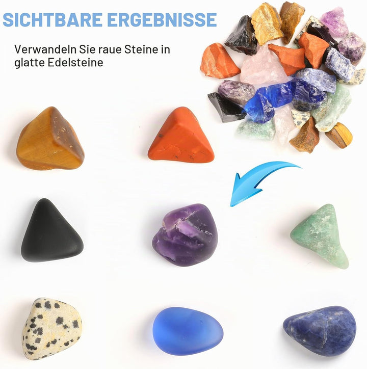 Professionelle Rock Tumbler Maschine, Steintrommel für Kinder（Grün 2026） grün Gross 1, grün Gross 1