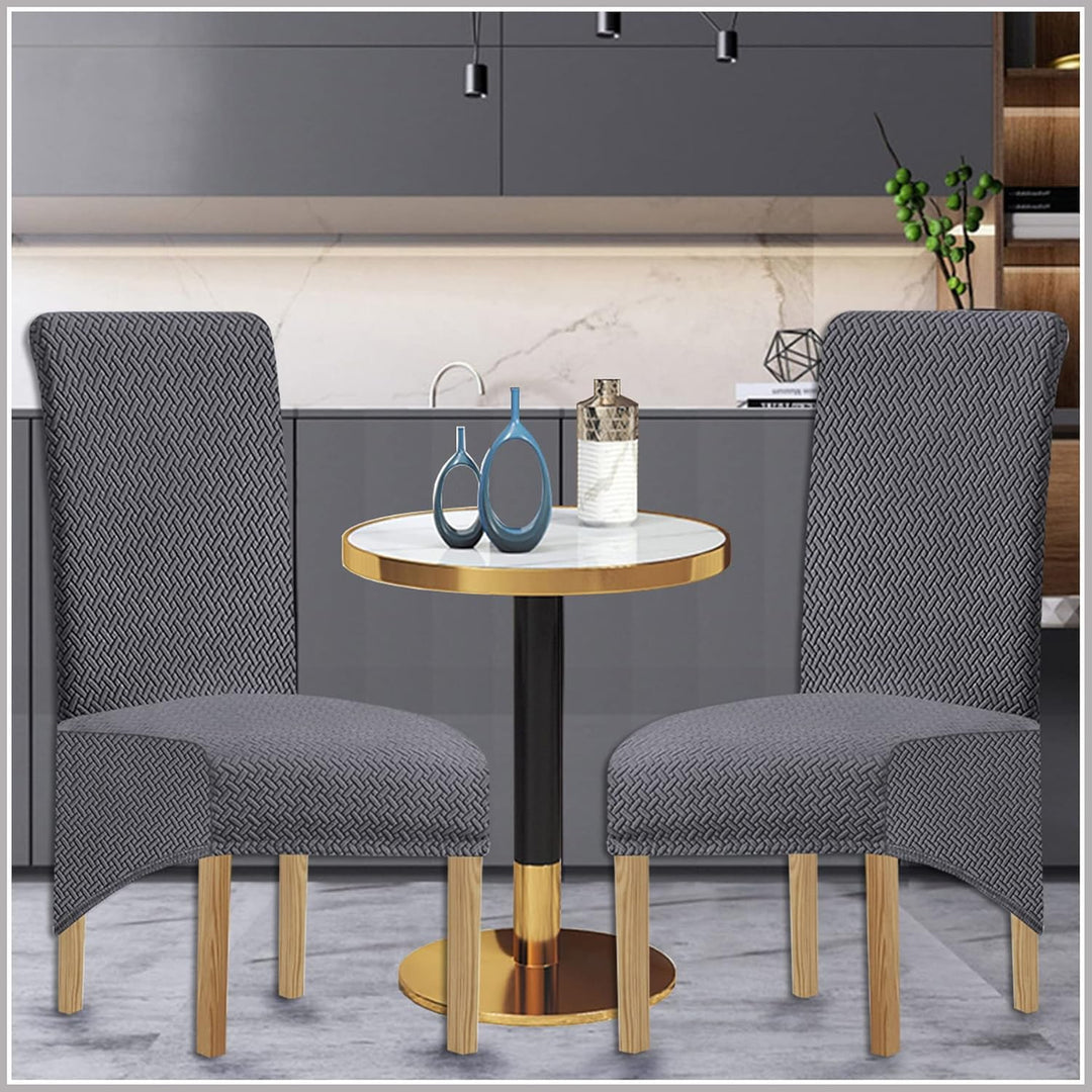 KELUINA XL Stuhlhussen,Universal Stretch Stuhlhussen 2er 4er 6er Set Stuhlbezug für Stuhl Esszimmer
