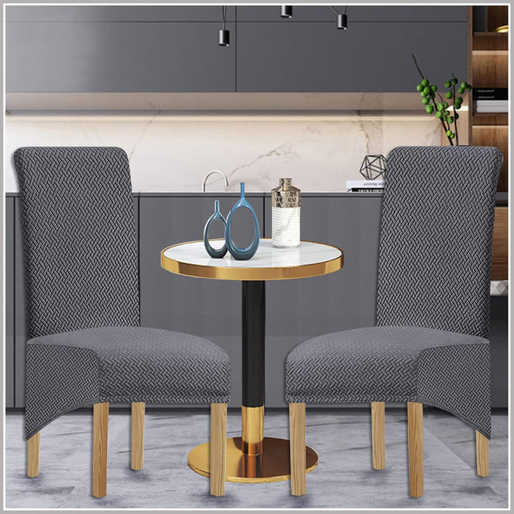 KELUINA XL Stuhlhussen,Universal Stretch Stuhlhussen 2er 4er 6er Set Stuhlbezug für Stuhl Esszimmer