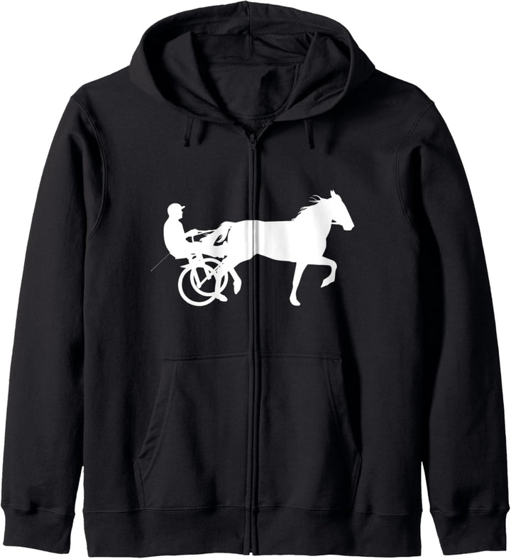 Trabrennsport Trabrennen Pferde Pferdesport Traber Fun Sport Kapuzenjacke