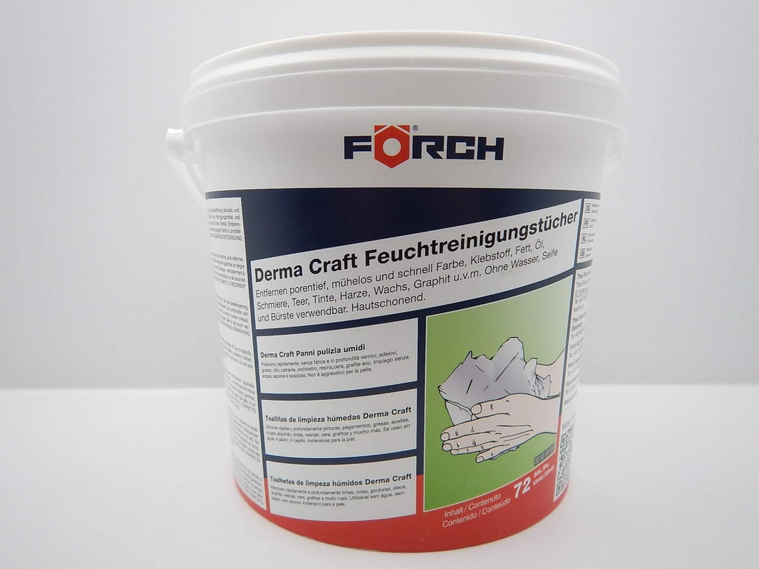 FÖRCH DERMA CRAFT FEUCHT REINIGUNGSTÜCHER TÜCHER REINIGT PORENTIEF 72 STÜCK (2), 2