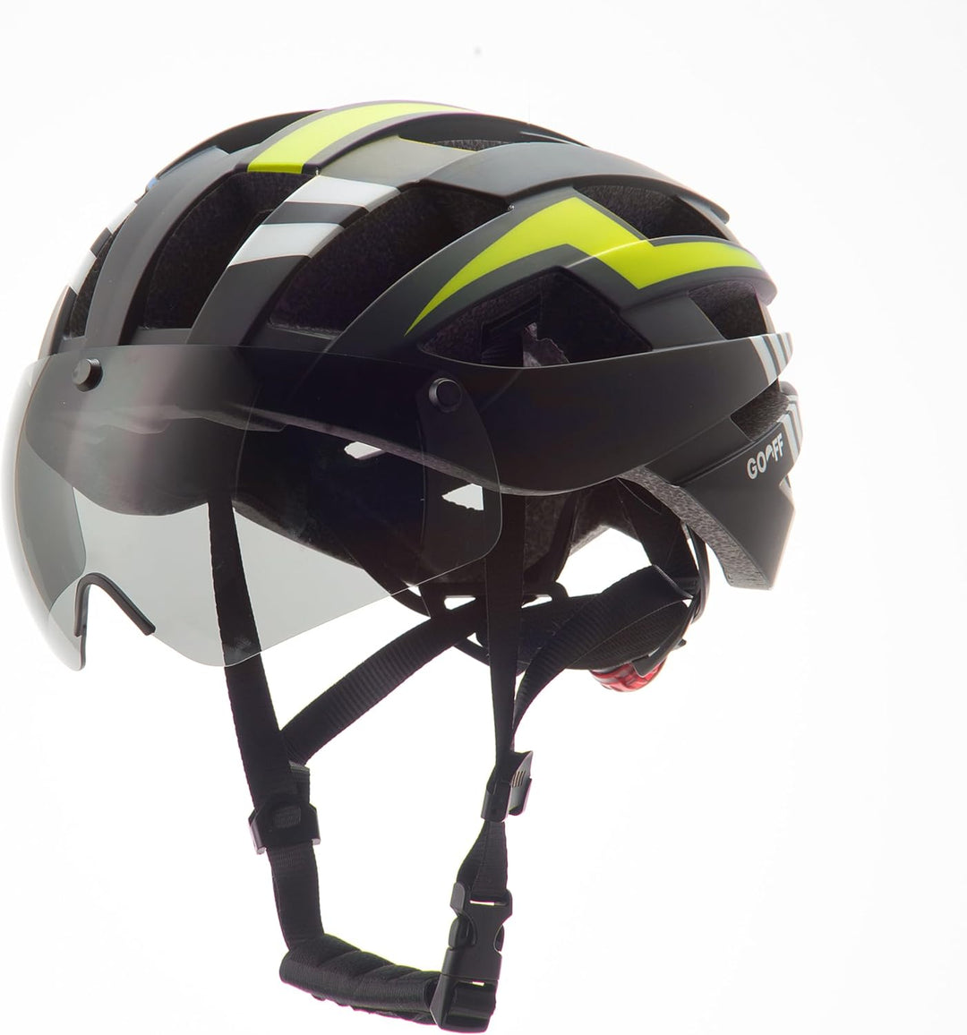 GOOFF Blitz Fahrradhelm – Leichter Fahrradhelm für Damen und Herren mit 2 magnetische Visieren und L