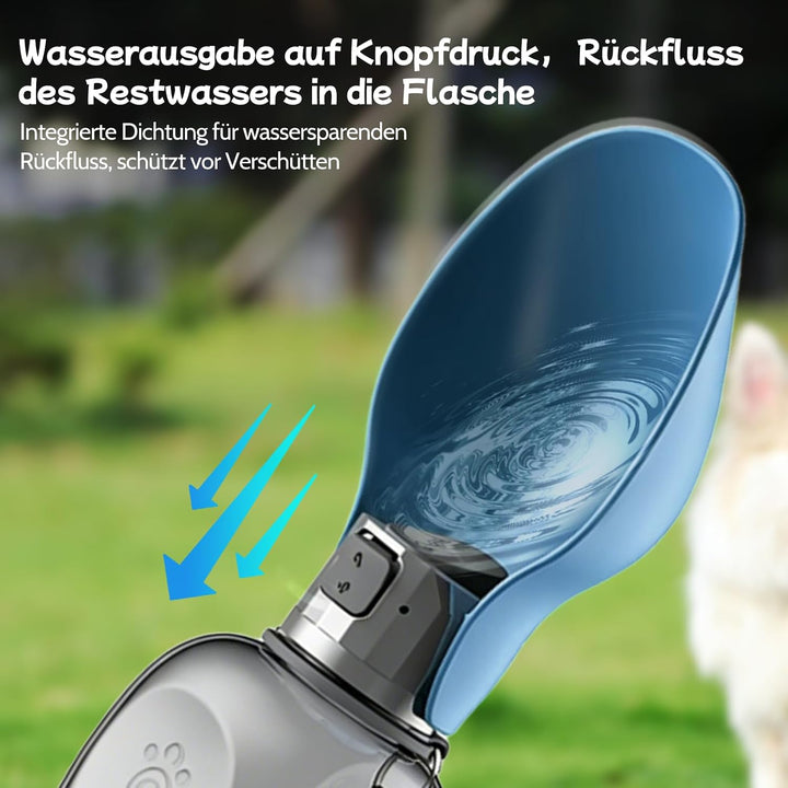 Hundetrinkflasche für unterwegs, Trinkflasche Hunde für Unterwegs | 800ML Trinkflasche Hunde Unterwe