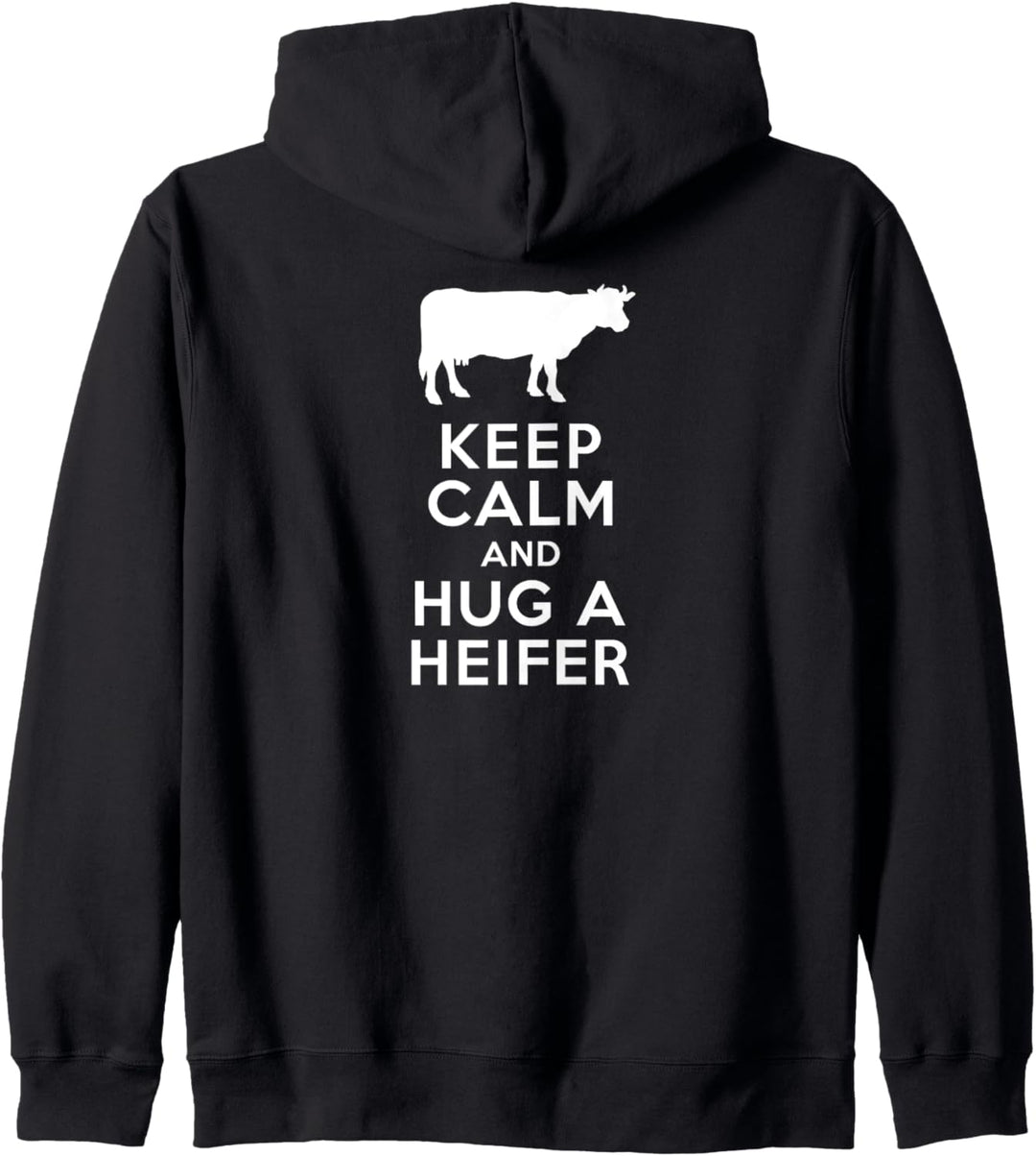 Keep Calm and Hug a Heifer Kapuzenjacke