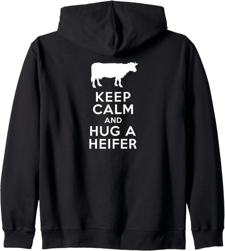Keep Calm and Hug a Heifer Kapuzenjacke