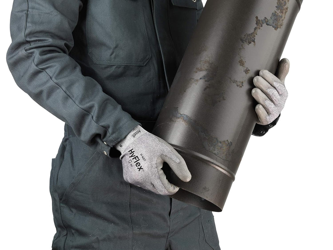 Ansell HyFlex 11-627 Schnittschutz-Handschuhe, Mechanikschutz, Grau, Grösse 7 (12 Paar pro Beutel) G