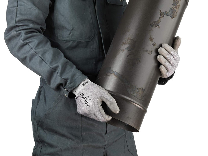 Ansell HyFlex 11-627 Schnittschutz-Handschuhe, Mechanikschutz, Grau, Grösse 7 (12 Paar pro Beutel) G