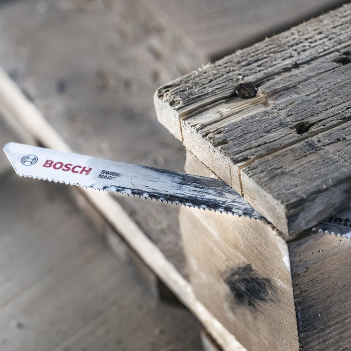 Bosch Professional 5 Stück Stichsägeblatt S 1122 VFR Special for Pallet Repair (für Paletten, Zubehö