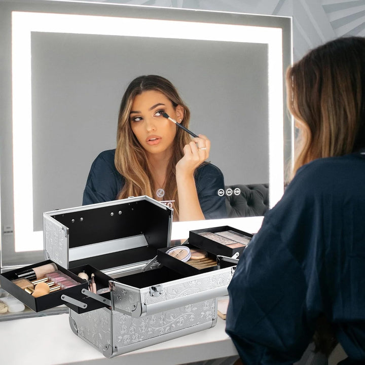 Kosmetikkoffer Schminkkoffer Make up Koffer Friseurkoffer Nagelkoffer Make-up Aufbewahrung friseurko
